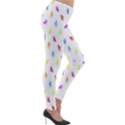 Multicolored Hands Silhouette Motif Design Lightweight Velour Leggings View4