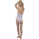 Multicolored Hands Silhouette Motif Design Go with the Flow One Piece Swimsuit View2