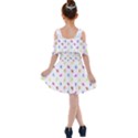 Multicolored Hands Silhouette Motif Design Kids  Shoulder Cutout Chiffon Dress View2