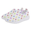 Multicolored Hands Silhouette Motif Design Women s Slip On Sneakers View2