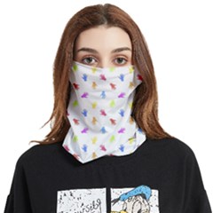 Multicolored Hands Silhouette Motif Design Face Covering Bandana (two Sides) by dflcprintsclothing