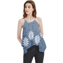 Faded & Dark Denim Flowy Camisole Tank Top