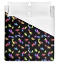 Multicolored Hands Silhouette Motif Design Duvet Cover (Queen Size) View1