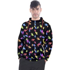 Multicolored Hands Silhouette Motif Design Men s Pullover Hoodie by dflcprintsclothing