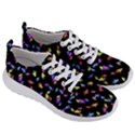 Multicolored Hands Silhouette Motif Design Men s Lightweight Sports Shoes View3