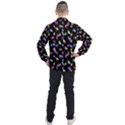 Multicolored Hands Silhouette Motif Design Men s Half Zip Pullover View2