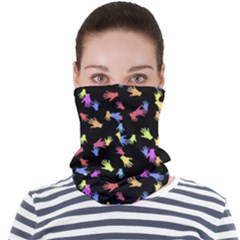 Multicolored Hands Silhouette Motif Design Face Seamless Bandana (adult) by dflcprintsclothing