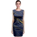 Golden Blue Depths Classic Sleeveless Midi Dress View1