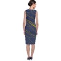 Golden Blue Depths Classic Sleeveless Midi Dress View2