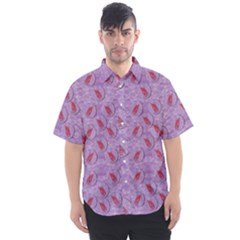 Tropical Flower Forest Of Ornate Colors Men s Short Sleeve Shirt