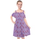 Tropical Flower Forest Of Ornate Colors Kids  Cut Out Shoulders Chiffon Dress View1