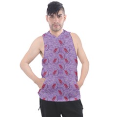 Tropical Flower Forest Of Ornate Colors Men s Sleeveless Hoodie