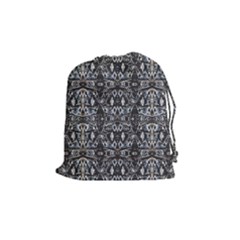 Modern Tribal Geometric Print Drawstring Pouch (medium)