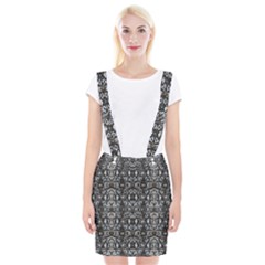 Modern Tribal Geometric Print Braces Suspender Skirt by dflcprintsclothing