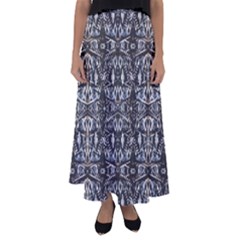 Modern Tribal Geometric Print Flared Maxi Skirt by dflcprintsclothing