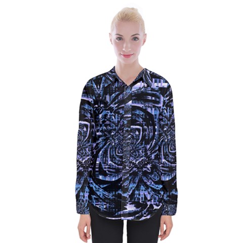 Fractal Madness Womens Long Sleeve Shirt by MRNStudios