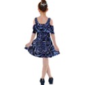 Fractal Madness Kids  Shoulder Cutout Chiffon Dress View2