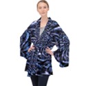 Fractal Madness Long Sleeve Velvet Kimono  View1