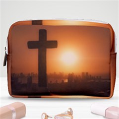 Cartagena De Indias Colombia, Aerial View Make Up Pouch (medium)