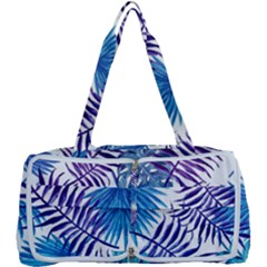 Blue Tropical Leaves Multi Function Bag by goljakoff