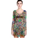 Pop Art - Spirals World 1 Long Sleeve Bodycon Dress View1