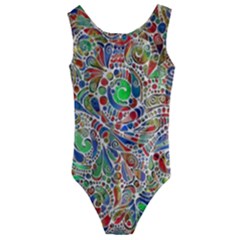 Pop Art - Spirals World 1 Kids  Cut-out Back One Piece Swimsuit by EDDArt