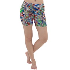 Pop Art - Spirals World 1 Lightweight Velour Yoga Shorts by EDDArt