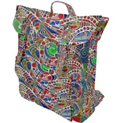 Pop Art - Spirals World 1 Buckle Up Backpack by EDDArt