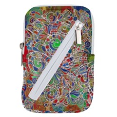 Pop Art - Spirals World 1 Belt Pouch Bag (small) by EDDArt