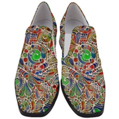 Pop Art - Spirals World 1 Women Slip On Heel Loafers by EDDArt