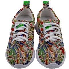 Pop Art - Spirals World 1 Kids Athletic Shoes by EDDArt