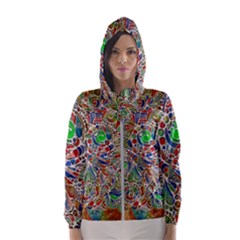 Pop Art - Spirals World 1 Women s Hooded Windbreaker