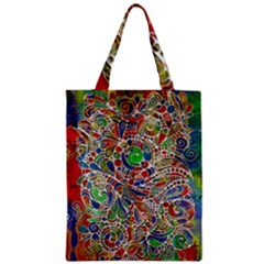 Pop Art - Spirals World 1 Zipper Classic Tote Bag by EDDArt