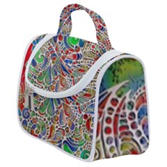 Pop Art - Spirals World 1 Satchel Handbag by EDDArt