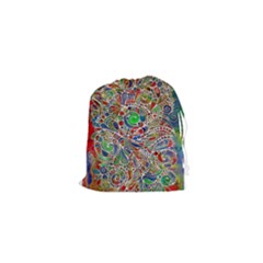 Pop Art - Spirals World 1 Drawstring Pouch (xs) by EDDArt