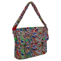 Pop Art - Spirals World 1 Buckle Messenger Bag by EDDArt