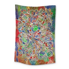 Pop Art - Spirals World 1 Small Tapestry