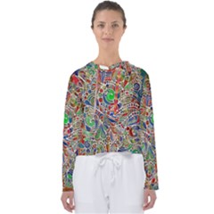 Pop Art - Spirals World 1 Women s Slouchy Sweat by EDDArt