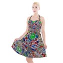 Pop Art - Spirals World 1 Halter Party Swing Dress  View1