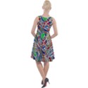 Pop Art - Spirals World 1 Knee Length Skater Dress View2