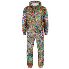 Pop Art - Spirals World 1 Hooded Jumpsuit (men) 