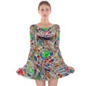 Pop Art - Spirals World 1 Long Sleeve Skater Dress View1