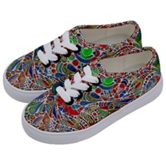 Pop Art - Spirals World 1 Kids  Classic Low Top Sneakers by EDDArt