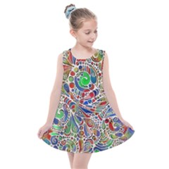 Pop Art - Spirals World 1 Kids  Summer Dress