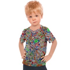 Pop Art - Spirals World 1 Kids  Sports Tee