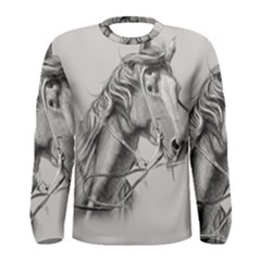 Custom Horse Men s Long Sleeve Tee