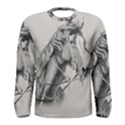 Custom Horse Men s Long Sleeve Tee View1