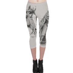 Custom Horse Capri Leggings 