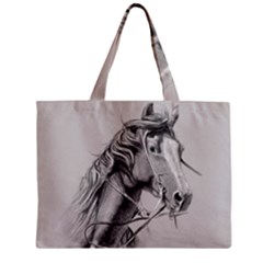 Custom Horse Zipper Mini Tote Bag