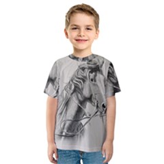 Custom Horse Kids  Sport Mesh Tee